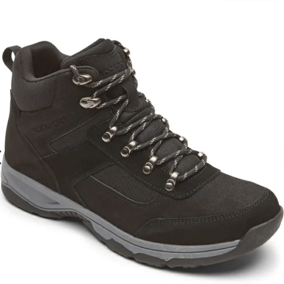 Rockport Mens Dickinson Hiker CI8554 Shoes Black Suede Mesh Hiking Boots Sz 11 Rockport Mens Dickinson Hiker CI8554 Shoes Black Suede Mesh  main image 4